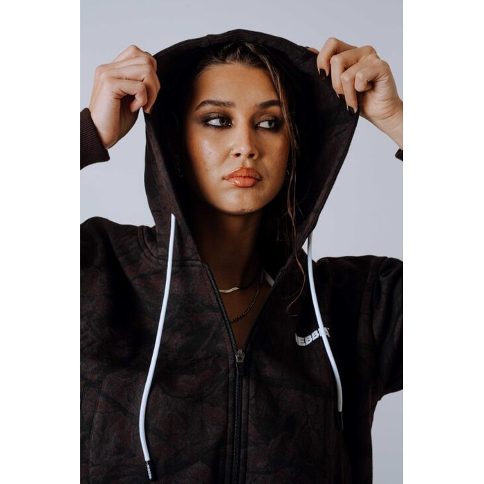 Спортивна кофта Nebbia Relaxed Zip Hoodie POWER Dark Brown Camo 895