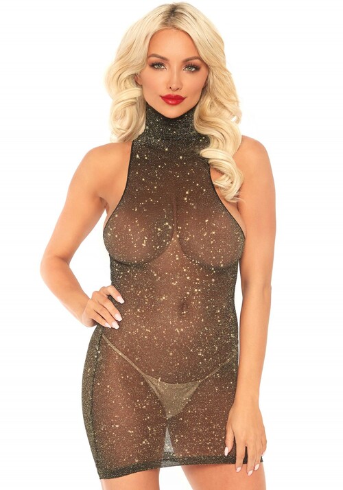 Мини-платье из люрекса спандекс Leg Avenue