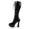 Чоботи Pleaser Electra-2023 на підборах 5 дюймів, чоботи з PF 1 1/2 дюйма, чорні
