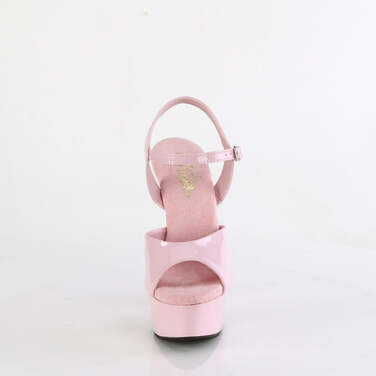 Босоніжки Delight-609 на підборах 6 дюймів, босоніжки з ремінцем на щиколотці 1 3/4 дюйма, рожеві