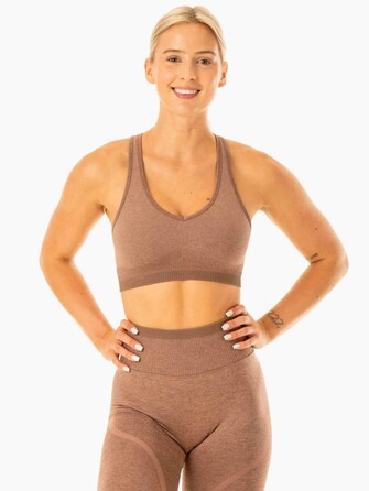Топ Excel Seamless Sports Bra - Mocha Marl