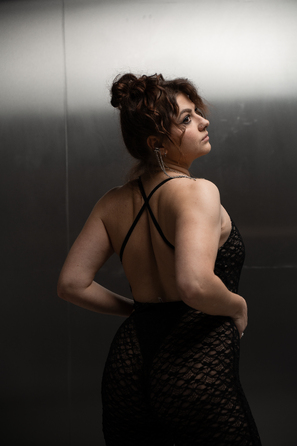 SHADOW body Black mesh LACE_ чорна сітка мереживо