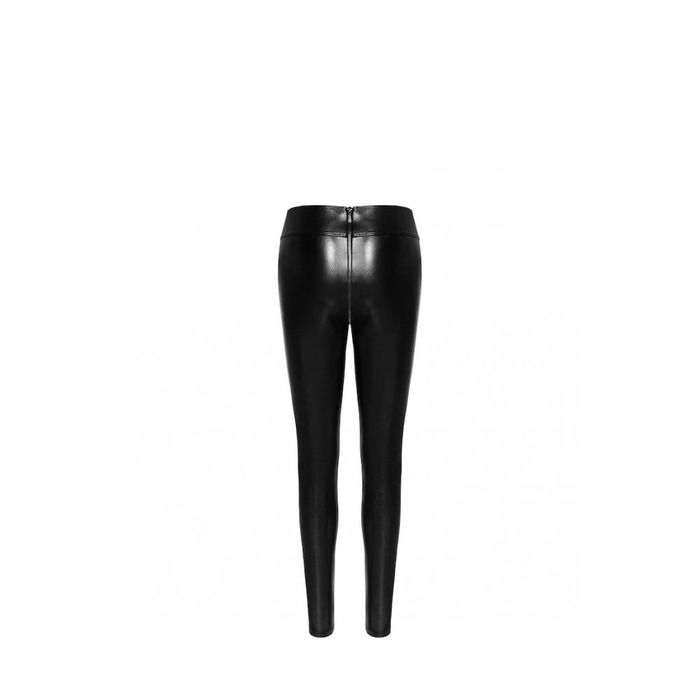 Леггинсы сексуальные со змеиным принтом M F274 Noir Handmade, черные