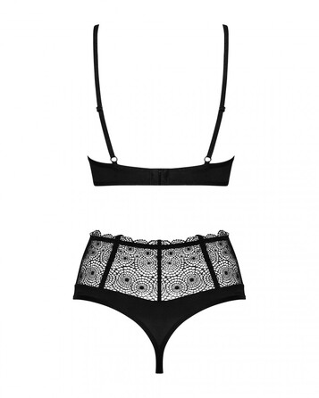 Сексуальний комплект Obsessive Sharlotte 2-pcs set black S/M