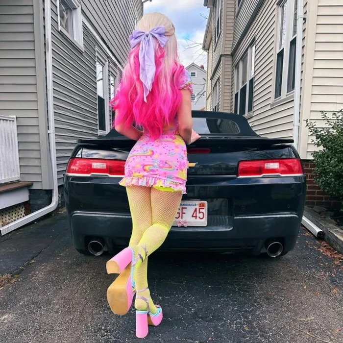 Колготки сетка телесные Leg Avenue O/S