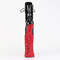 Boots Pleaser Forbidden-1020BEJ, 11 дюймов, без каблука, 6 1/4 дюйма, PF, шнуровка, боковая молния, чёрная лакированная кожа, красные стразы