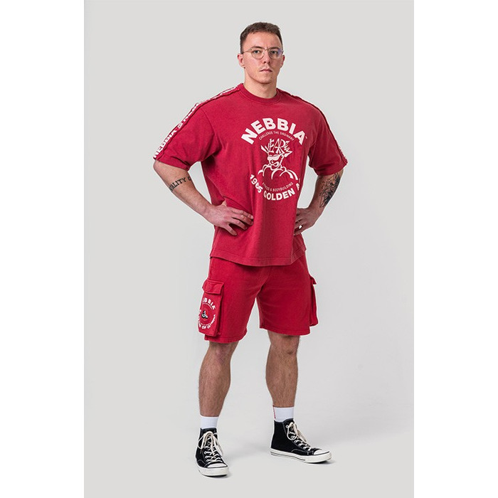 Футболка Nebbia Washed Oversized T-Shirt GOLDEN AGE Red 790