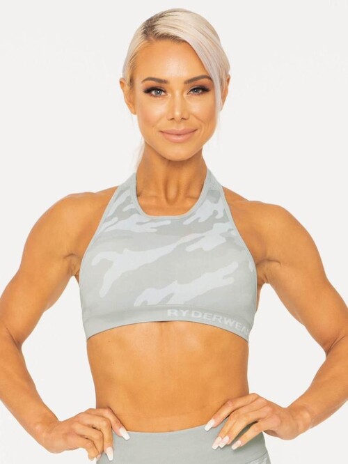 Топ Ryderwear Camo Seamless Sports Bra Grey