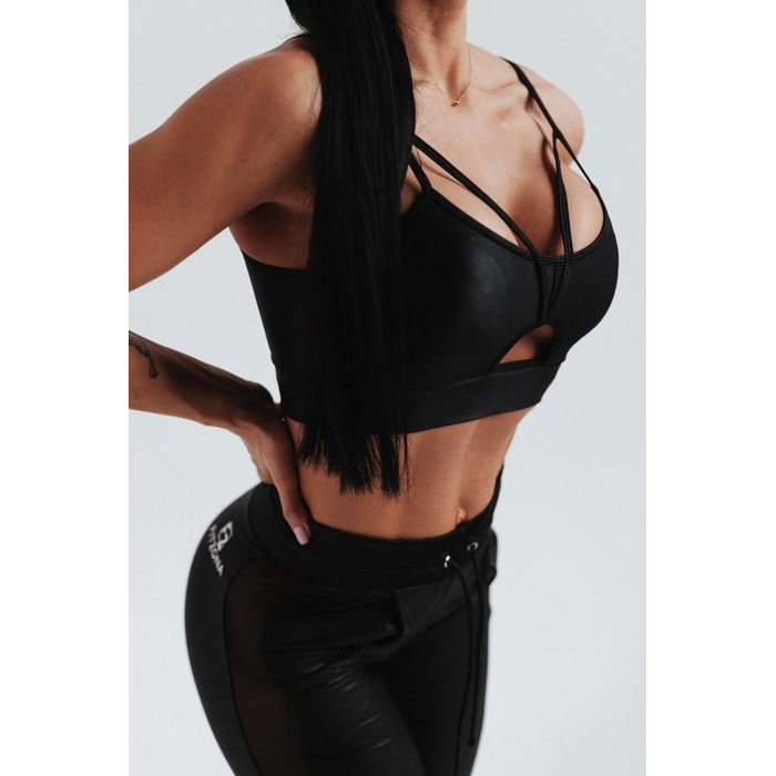 Топ Fitzona BLACK SHINY TOP WITH STRAPS
