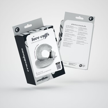 Наручники Love Cuffs Crushious металеві, з білим хутром