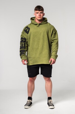 Худі Nebbia Washed-off Oversized Pullover Hoodie NO BS Green 371