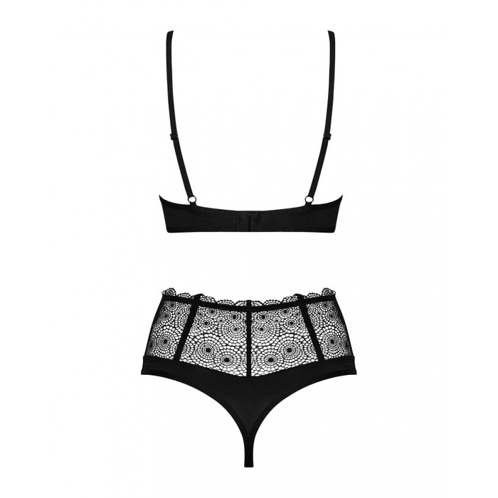 Сексуальний комплект Obsessive Sharlotte 2-pcs set black S/M