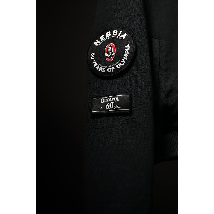 Бомбер Nebbia Washed Bomber Jacket with Contrast Lining LEGEND Black 784