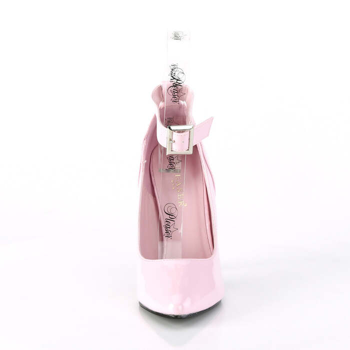 Туфлі-човники Seduce-431 на 5-дюймовому підборі з ремінцем на щиколотці, кольору ніжно-рожевого