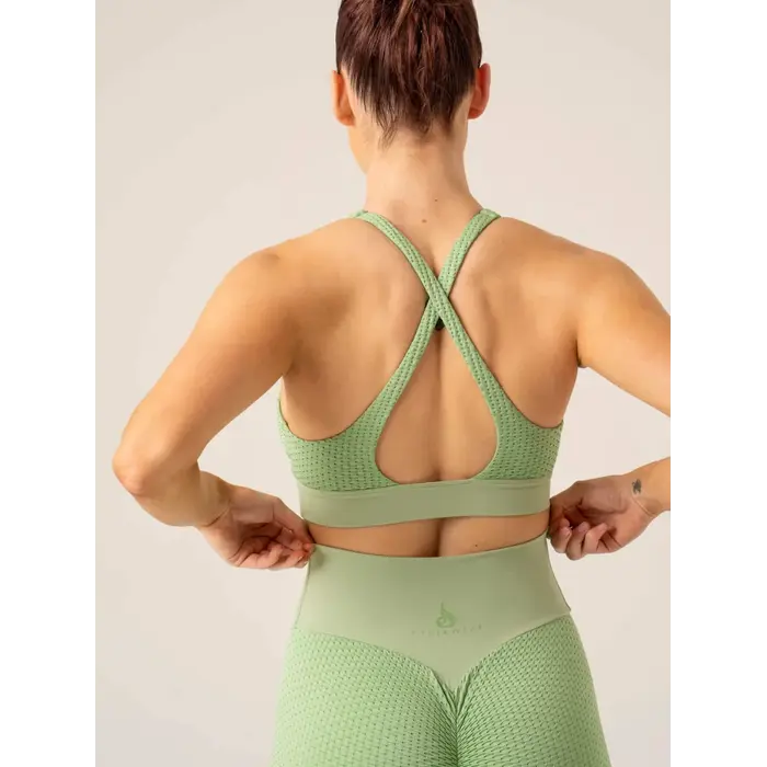 Топ Ryderwear Honeycomb Seamless Sports Bra - Sage