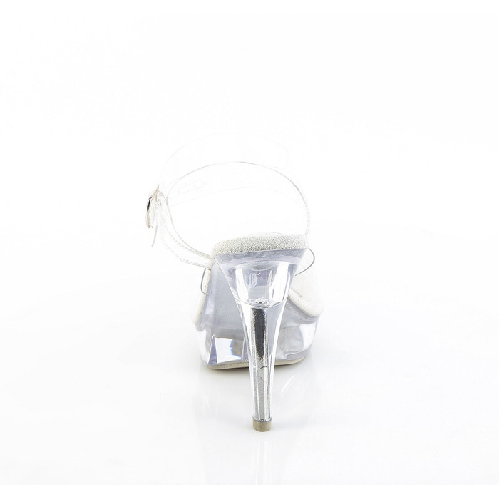 Босоножки Cocktail-508, каблук 5 дюймов, ремешок на щиколотке шириной 1 дюйм, прозрачный/прозрачный