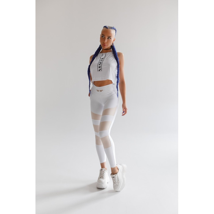 Леггинсы MyAngel White With Gold Stripes