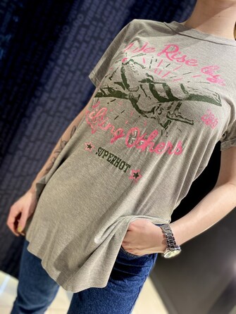 Футболка спортивна Superhot Grey BL1499 для фітнесу та йоги