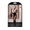 Комбінезон з відкритими грудьми Sheer Fantasy, з візерунком, One Size, чорний