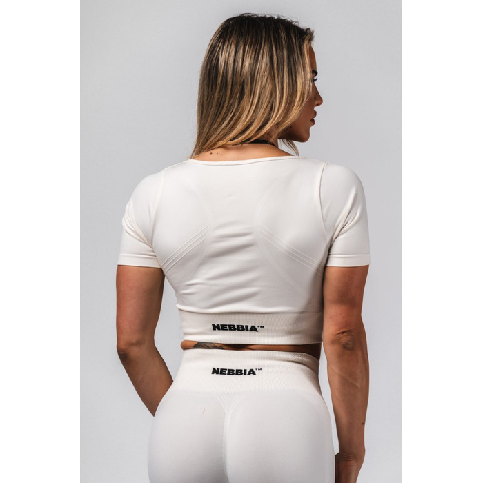Топ Nebbia Shaping Crop Top FLOW SEAMLESS Cream 499