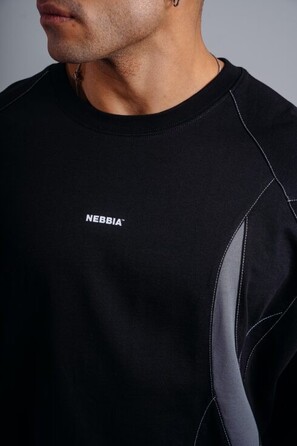 Футболка Nebbia Oversized Pump Cover T-Shirt PRIMAL Black 871