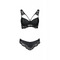 Комплект з ажурними вставками LOONA SET black S/M - Passion