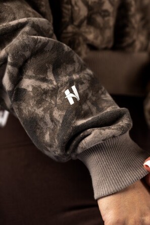 Спортивна кофта Nebbia Relaxed Zip Hoodie POWER Light Brown Camo 895