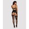Комплект Obsessive Amallie корсет та стрінги L/XL