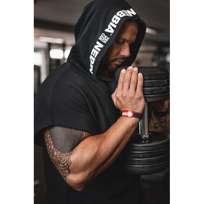 Безрукавка Nebbia NO LIMITS Rag Top with a Hoodie Black 175