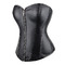 Корсет із застібкою блискавкою Star Night Sexy Leather і шнурівкою, чорний, S (без коробки)