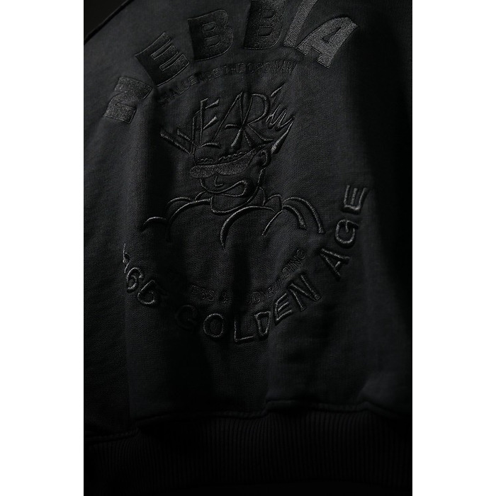 Бомбер Nebbia Washed Bomber Jacket with Contrast Lining LEGEND Black 784