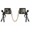 Мереживні наручники з ланцюжком Obsessive Shelle cuffs