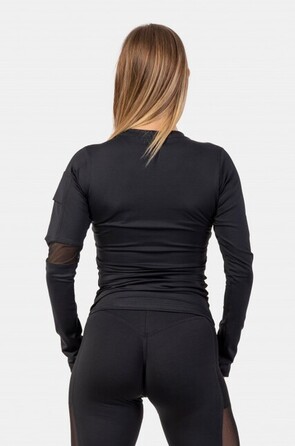 ЛОНГСЛІВ LONG SLEEVE SMART POCKET SPORTY TOP BLACK 418