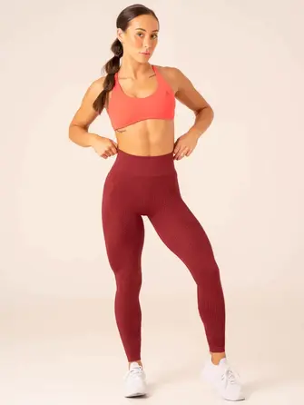 Легінси Ryderwear Honeycomb Scrunch Seamless Leggings - Berry