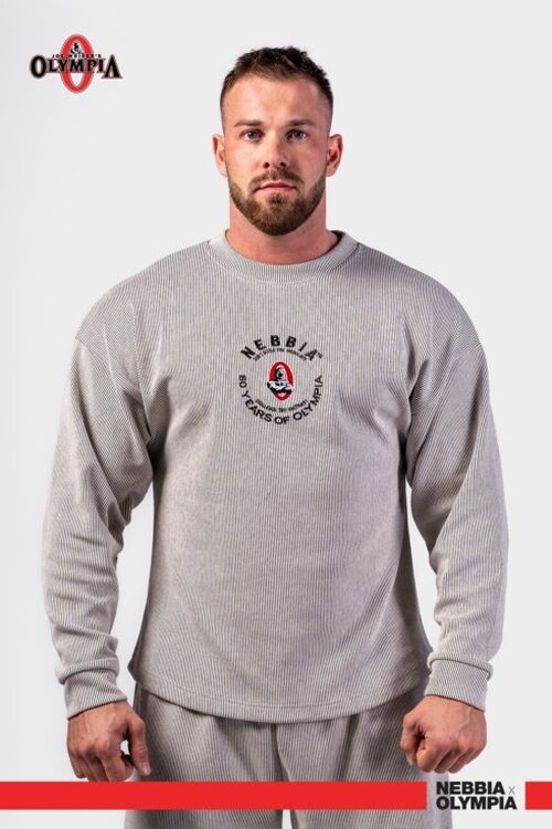 Кофта Nebbia Oversized Pullover SIGNATURE Light Grey 797