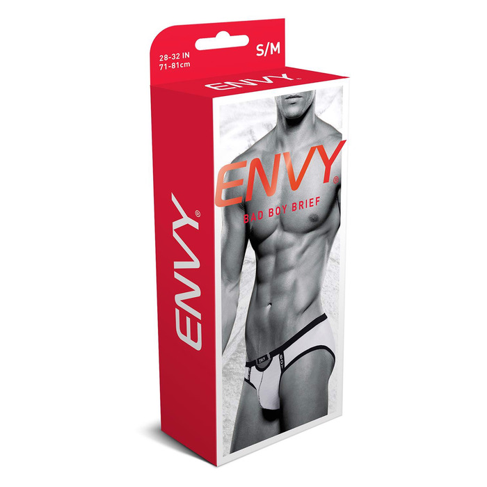 Мужские трусы-брифы Envy Bad Boy белые, S/M