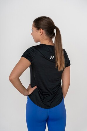 Футболка FIT Activewear T-shirt 'Airy” with Reflective Logo Black 438