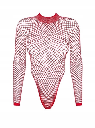 Боди Obsessive B126 teddy red S/M/L