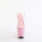 Босоніжки Pleaser Bejeweled-808RRS на підборах 8 дюймів, босоніжки з ремінцем на щиколотці 4 дюйми, з ремінцем PF, з Resin RS, прозорі/ніжно-рожеві