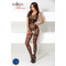 Бодистокинг с имитацией корсета Passion BS052 и открытым доступом, черный, S/L