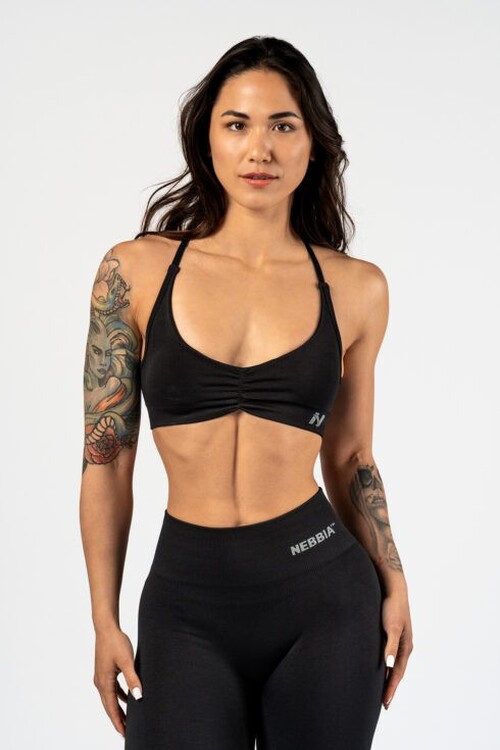 Топ Nebbia Medium-Support Sports Bra TOTALLY SEAMLESS Black 305