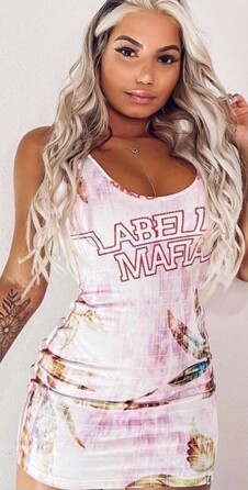 Платье Labellamafia DRESS Neutral Flowers ESTAMPADO 20722