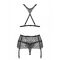 Комплект Obsessive Chiccanta 3 pcs set black L / XL