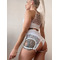 Mix Garters — Високі Шорти З Сіткою Та Підвʼязками Для Pole Dance Та Сценічних Виступів - білий