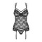 Комплект корсет з трусиками Obsessive 860-COR-1 чорний, S/M