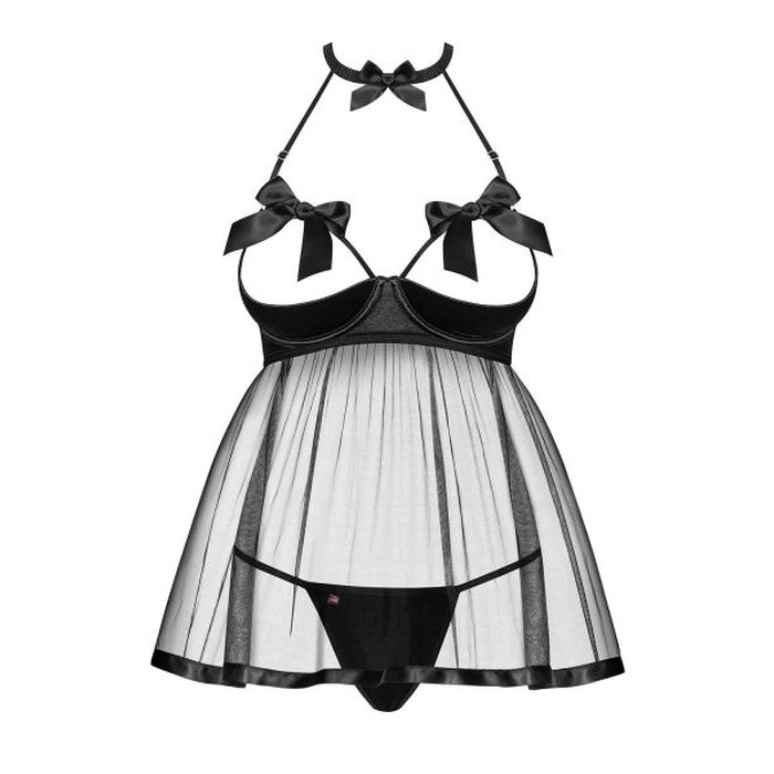 Бебідол Obsessive Delishya babydoll black L / XL