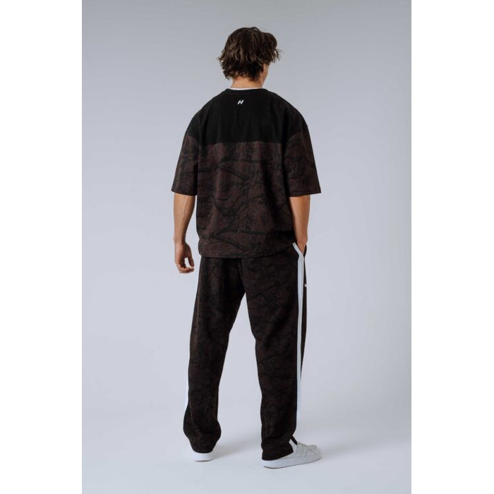 Футболка Nebbia Oversized Tee POWER Dark Brown Camo 898