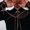 Браслети-наручники PLASIR Nacre чорні перли Bijoux Indiscrets