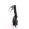 Босоніжки Pleaser Delight-624RS *6 дюймів на підборах, 1 3/4 дюйма з манжетою на щиколотці PF RS, блискавка ззаду, прозорі/чорні