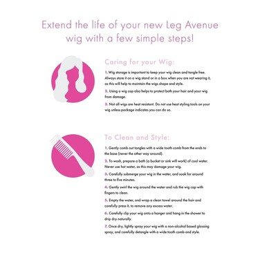 Червоно-сірий двокольоровий перука Leg Avenue